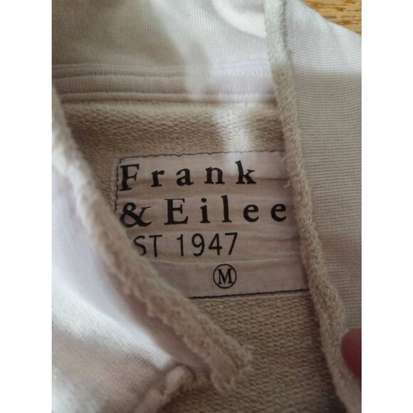Frank & Eileen Belfast English Peacoat Triple Fleece Light Pink/Almond Sz Medium - Picture 3 of 5